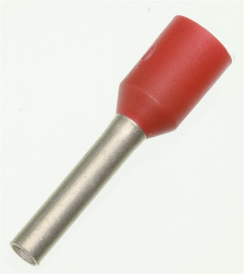  K8100RT Endrohr, Rot, 1,0 mm2, 100 Stk